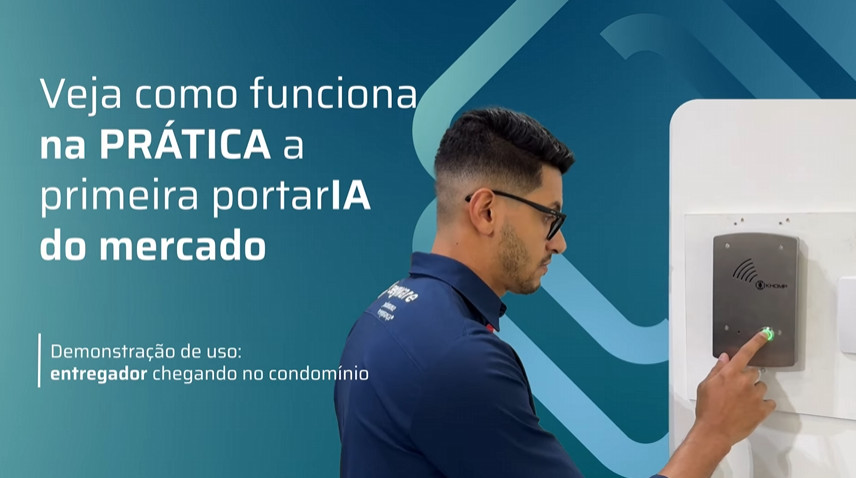 Entregador (delivery) na portaria: Atendimento de controle de acesso 100% com IA